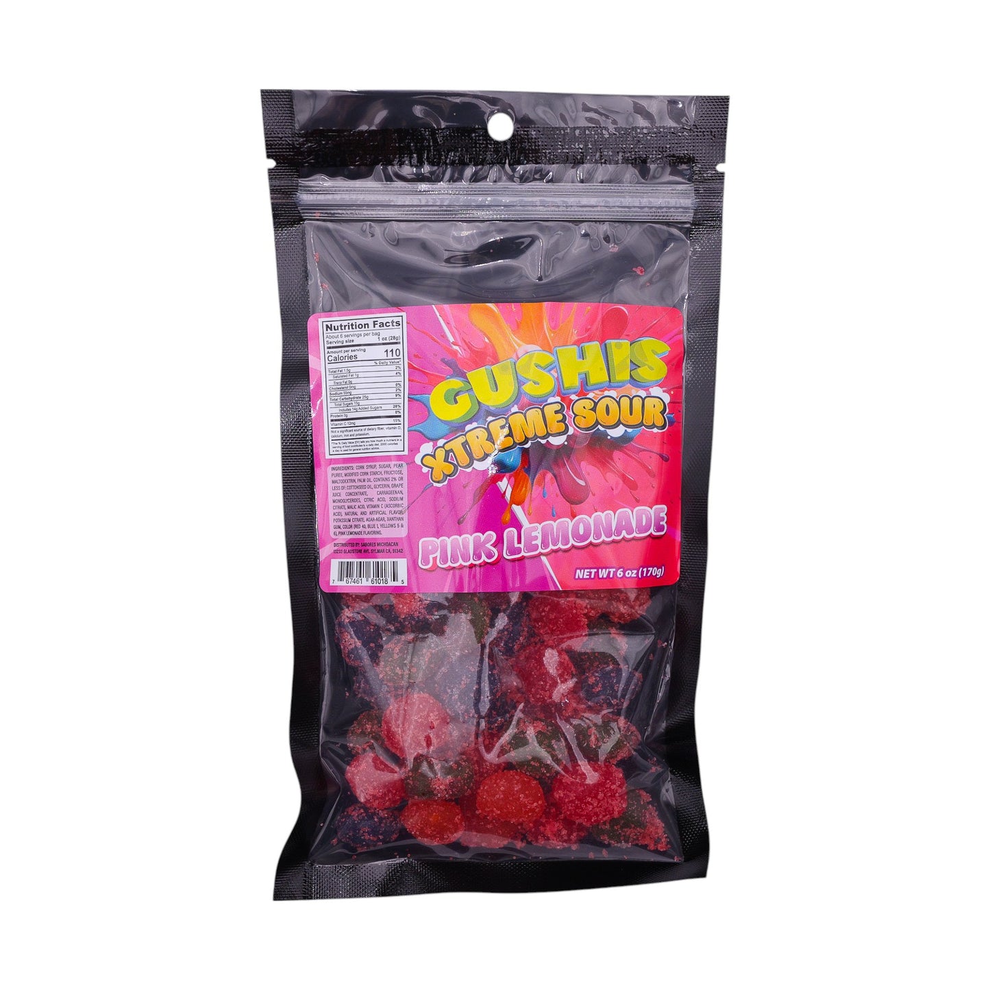 Gushis Xtreme sour pink lemonade (SA)
