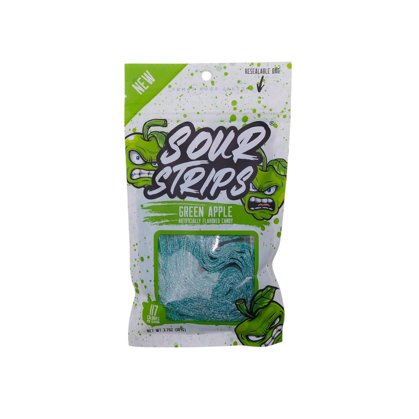 GREEN APPLE- SOUR STRIPS
