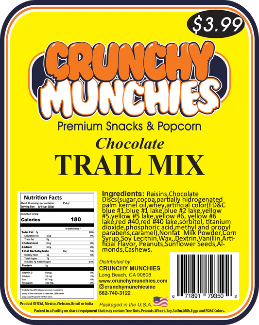 Chocolate Trail Mix- Crunchy Munchies (SA)