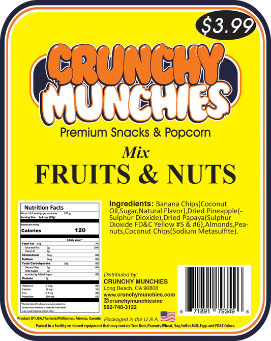 Fruits & Nuts Mix- Crunchy Munchies (SA)