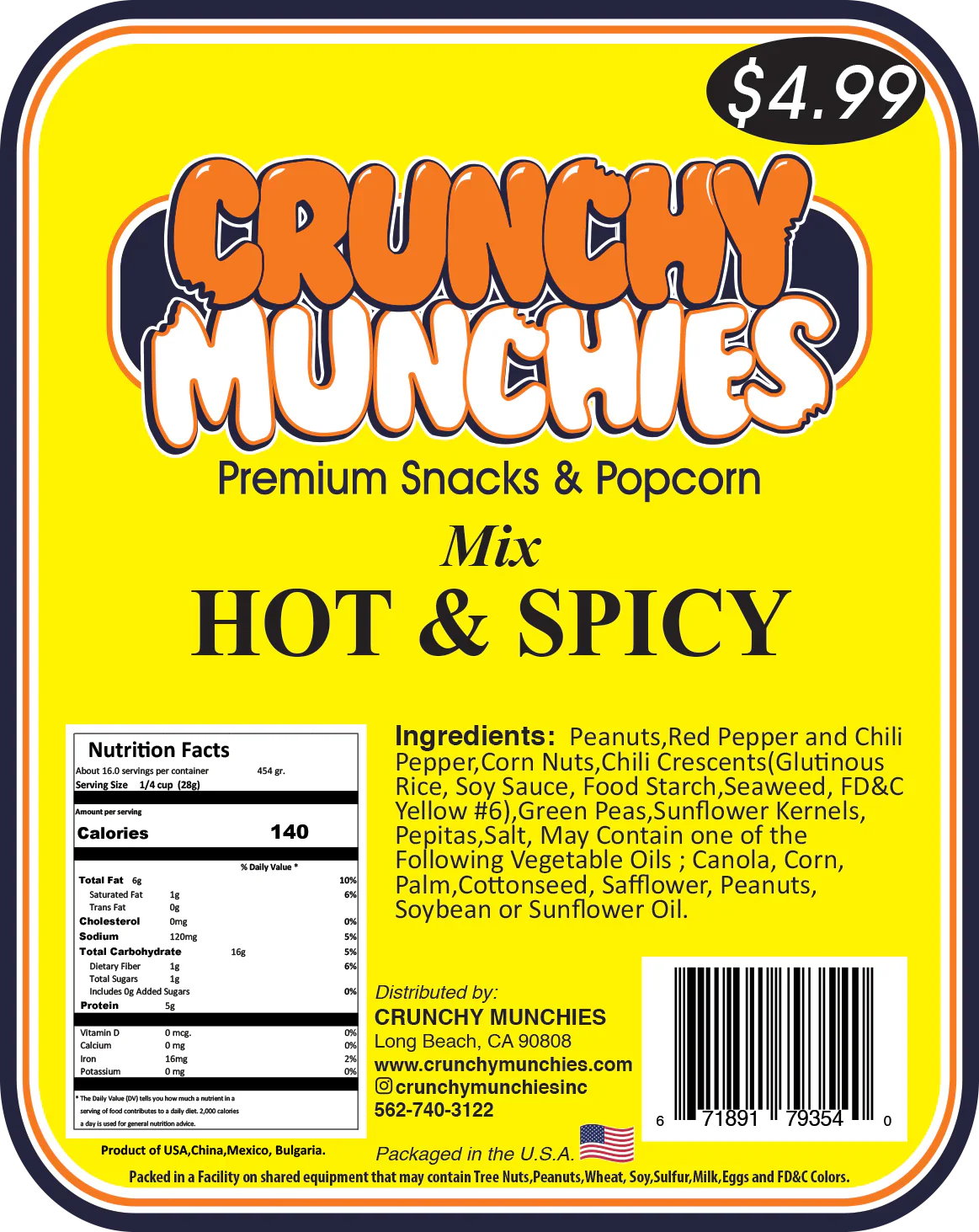 Hot & Spicy Mix- Crunchy Munchies (SA)
