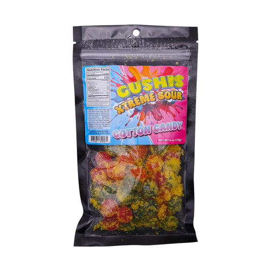 Gushis Xtreme sour Cottoncandy 6oz (SA)