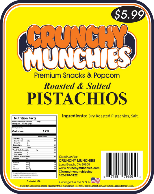 Pistachios Roasted & Salted-Crunchy Munchies (SA)